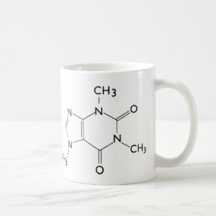 Mug Caféine Structure chimique Musique