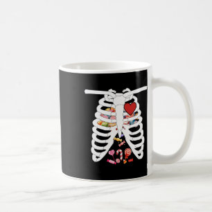 Mug Cage de côtes X-ray Candy drôle Costume d'Hallowee