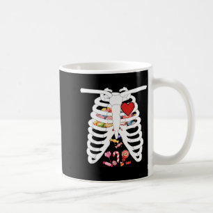 Mug Cage thoracique de squelette Radiographie Bonbons 