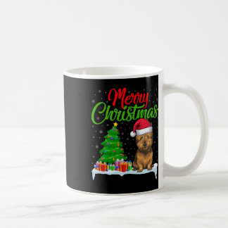 Mug Cairn Terrier Chien Noël Lumières des arbres de No