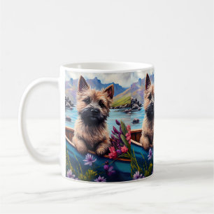 Mug Cairn Terrier sur une pagaie : Une aventure Pittor