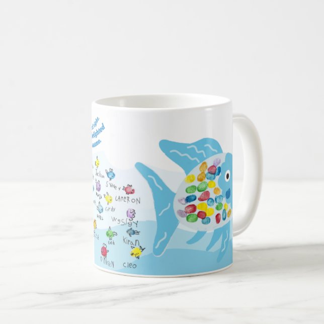 Mug CAIS K Musique de poisson rouge/or (Devant droit)