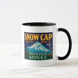 Mug Caisse LabelMosier d'Apple de casquette de neige,