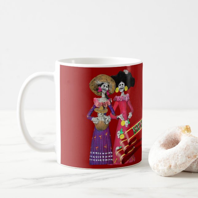 Mug Calavera Hermanas (Avec donut)