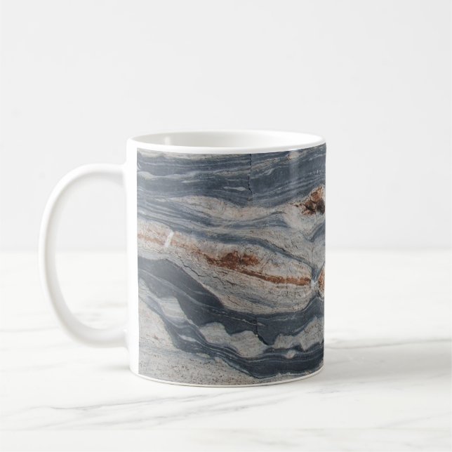 Mug Calcaire de Boudinage Impression de Roche (Gauche)