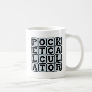 Mug Calculatrice de poche, outil de maths