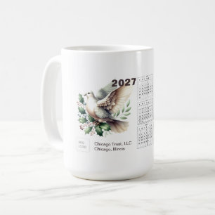 Mug Calendrier 2027 Entreprise Logo Colombe