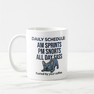 Mug Calendrier quotidien drôle de Bouledogue français,