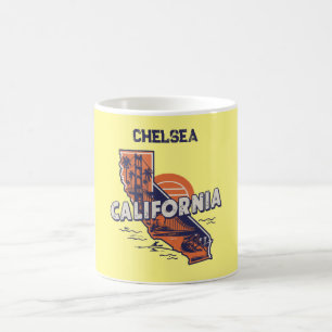 Mug California Retro State Silhouette Personnalisée
