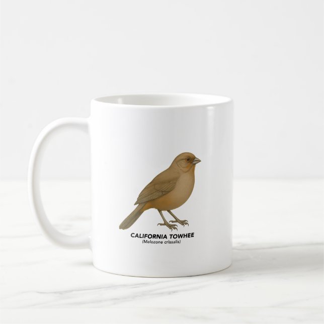 Mug California Towhee - Oiseaux de Californie (Gauche)