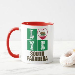 Mug Californie République Drapeau Amour Sud Pasadena