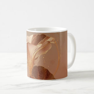 Mug Calla Lily Botanique Orange Brûlé