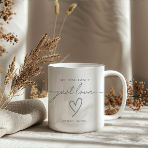 Mug Calligraphie Élégante Grise Rien de Fantaisiste Ju