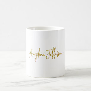 Mug Calligraphie professionnelle Elegant or couleur