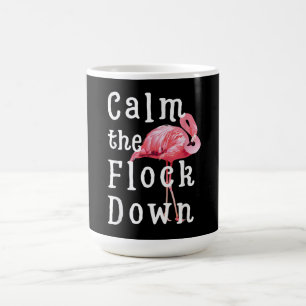 Mug Calme La Fille Flamant rose En Flocon Flamant ros