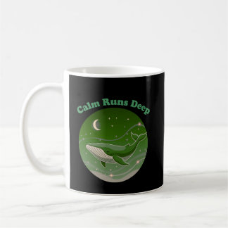 Mug Calme Profond Baleine Pleine Conscience Océan