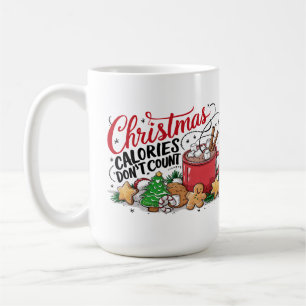 Mug Calories de Noël drôles ne comptent pas 