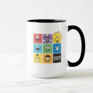 Mug Camarades de Rue Sésame   Blocs de couleur