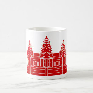 Mug Cambodgien d'Angkor Vat/drapeau de Khmer