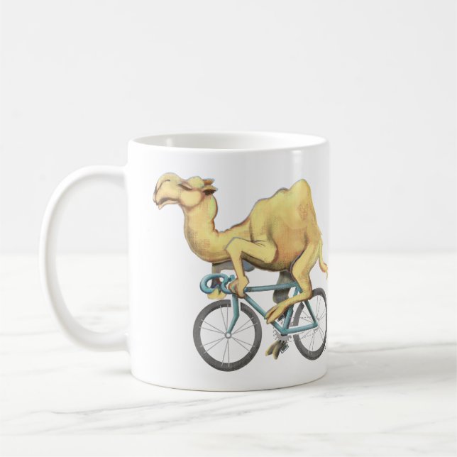 Mug Camel Riding a Bicycle (Gauche)