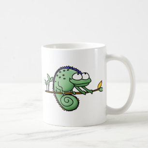 Mug Cameleon de dessin animé drôle et mignon Lézard ve