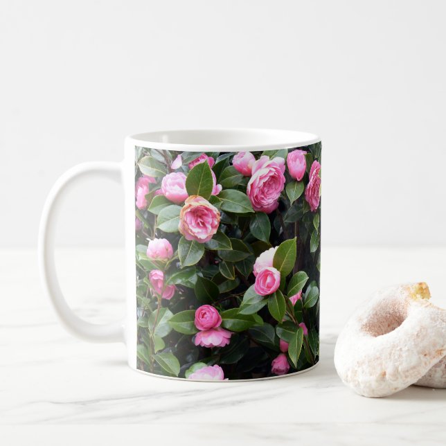 Mug Camellia flowers (Avec donut)