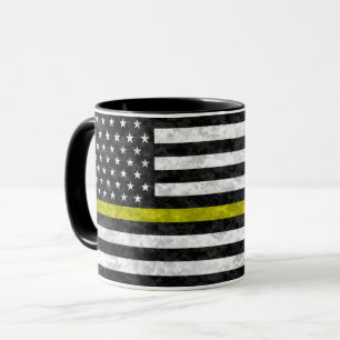 Mug Caméra de ligne jaune mince