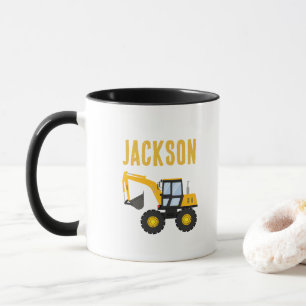 Mug Camion de Construction Anniversaire   Décor Person
