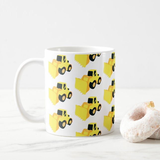 Mug Camion de construction de chargeur frontal (Avec donut)