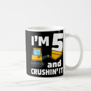 Mug Camion de construction pour enfants 5e anniversair