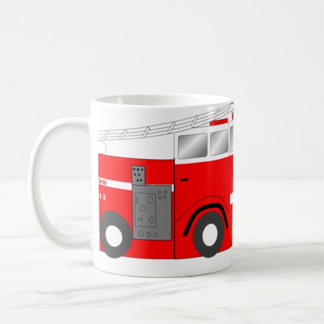 Mug Camion de pompiers (Gauche)