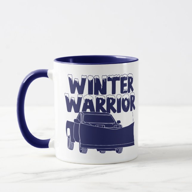 Mug Camion d'hiver avec charrue à neige pour un guerri (Gauche)
