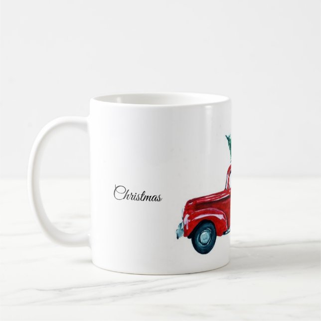 Mug Camion rouge - Musique de Noël (Gauche)