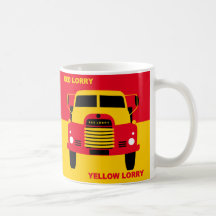 Camion rouge rétro Camion jaune Kitsch