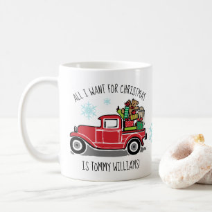 Mug Camion vintage tout que je veux pour le texte de