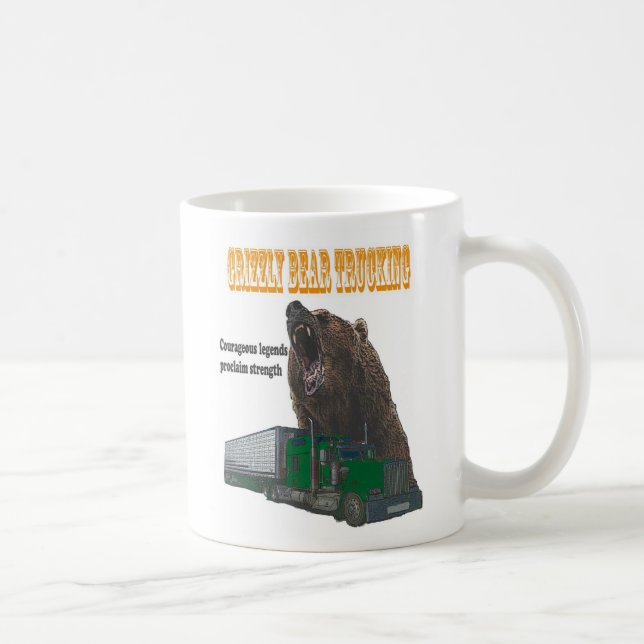 Mug Camionnage d'ours gris (Droite)