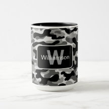 Camo noir et blanc urbain avec personnalisation