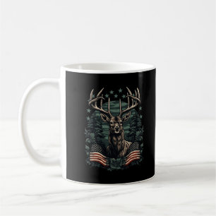 Mug Camoflage Drapeau Américain Antlers Chasse De Cerf