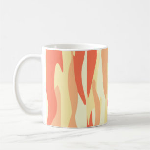 Mug Camouflage Abstrait orange