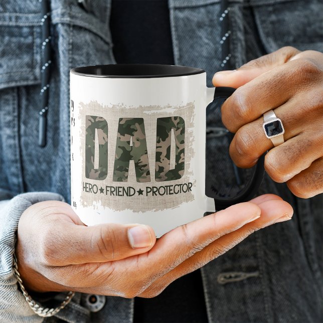 Mug Camouflage DAD Héros Protecteur ami (Créateur téléchargé)