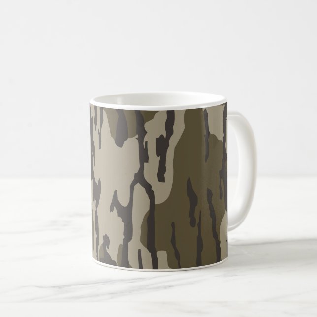Mug Camouflage de la vieille école Camo du Bottomland (Devant droit)