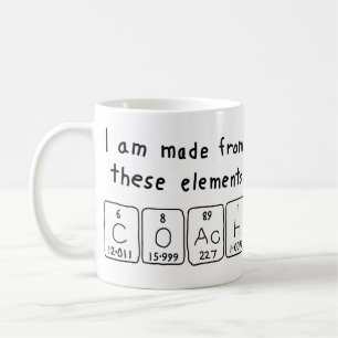 Mug Camouflage du nom de table périodique de l'entraîn