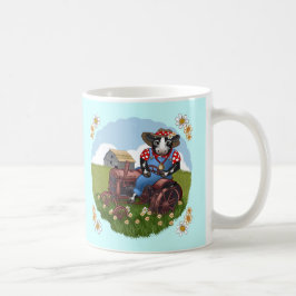 Mug Camouflage du tracteur de conduite de vache