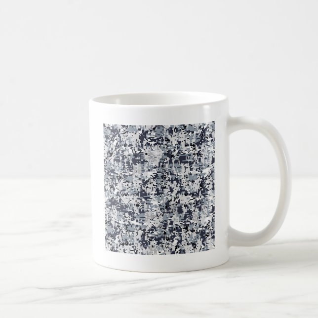 Mug Camouflage numérique gris de style urbain (Droite)