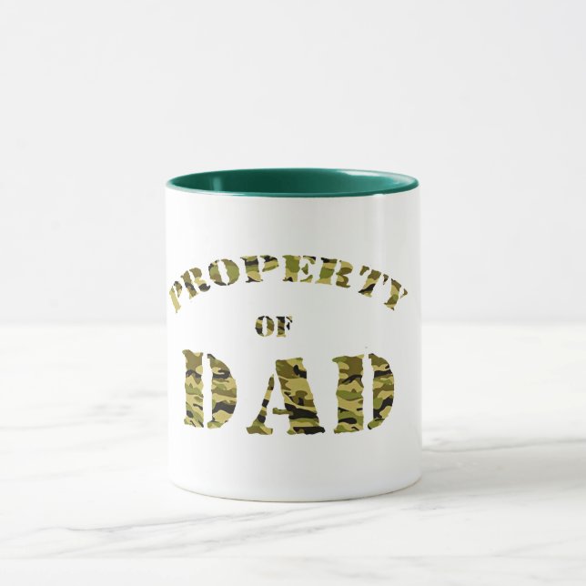 Mug camouflage papa design camo fête des pères cadeau  (Centre)