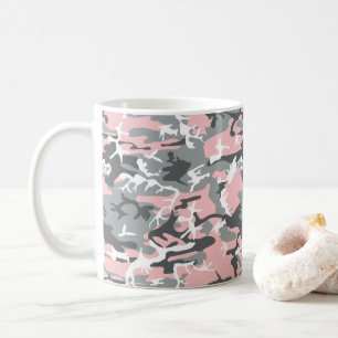 Mug Camouflage rose et gris, Militaire, Armée