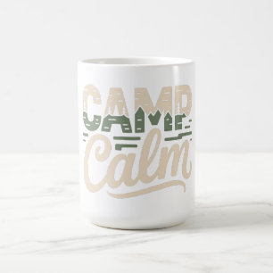 Mug CAMP CALME – Typographie minimale de la nature en