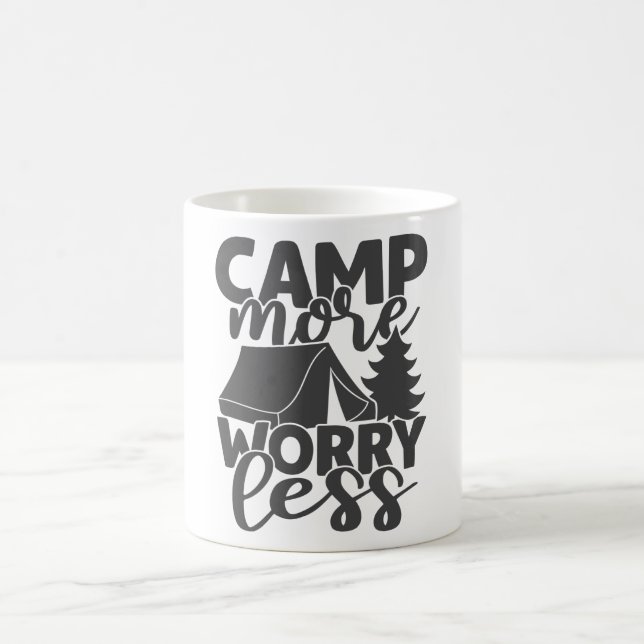 Mug Camp Plus Inquiète Moins Drôle Dire Campeurs De Te (Centre)