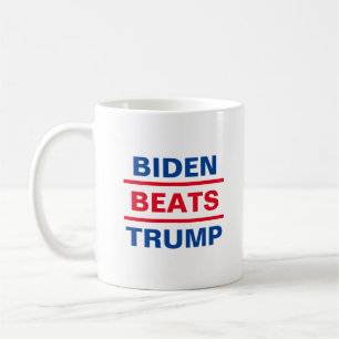 Mug Campagne "Biden bat Trump" pour un café en poudre