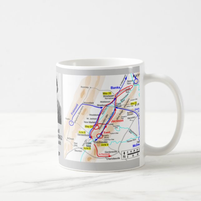 Mug Campagne de vallée de Stonewall Jackson (Droite)